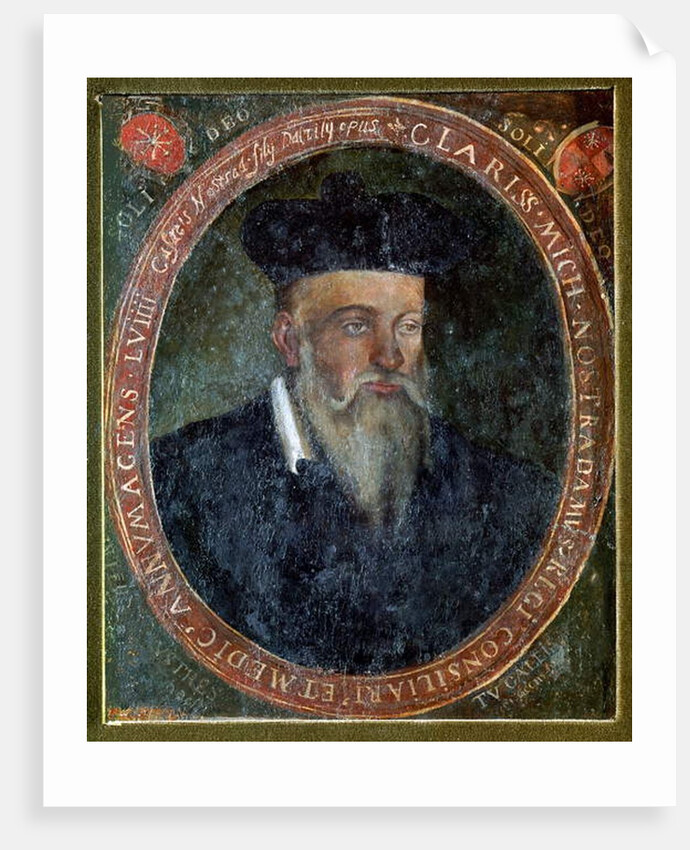 Portrait of Michel de Nostradame by Cesar Nostradamus