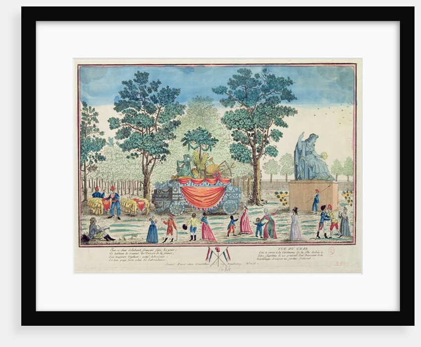 Procession of the Chariot of Agriculture after the 'Day of the Supreme Being', c.1794 by French School