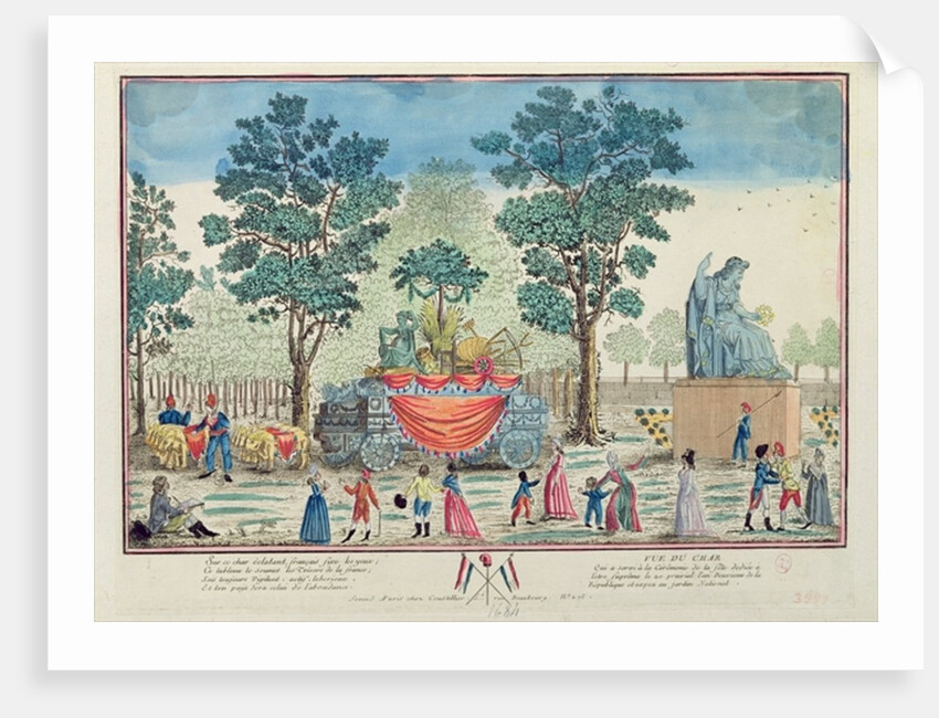 Procession of the Chariot of Agriculture after the 'Day of the Supreme Being', c.1794 by French School