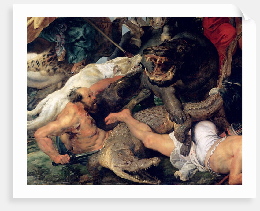Hippopotamus and Crocodile Hunt, c.1615-16 by Peter Paul Rubens