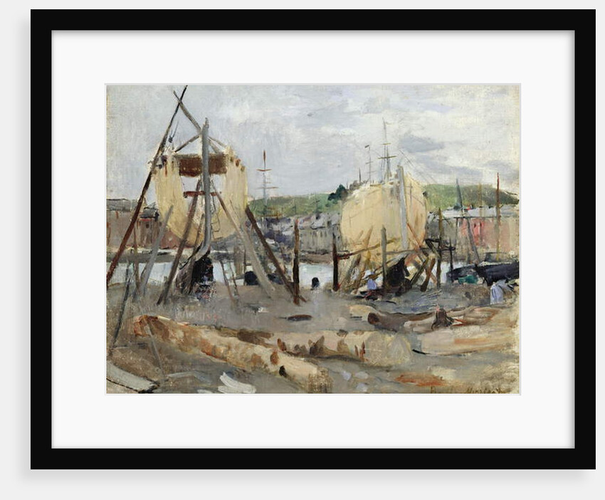 Boat building, 1874 by Berthe Morisot