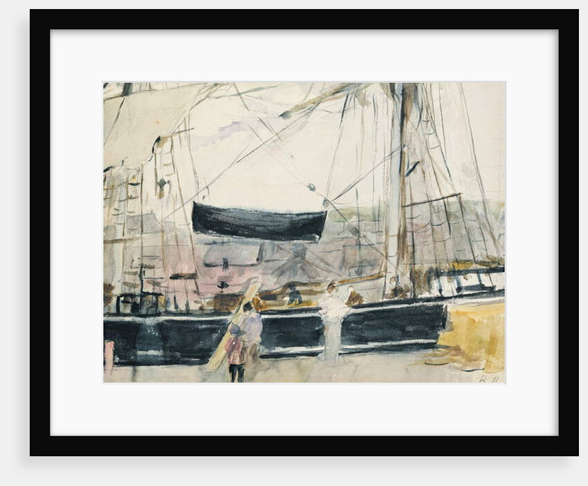 Boat on the Quay, 1875 by Berthe Morisot