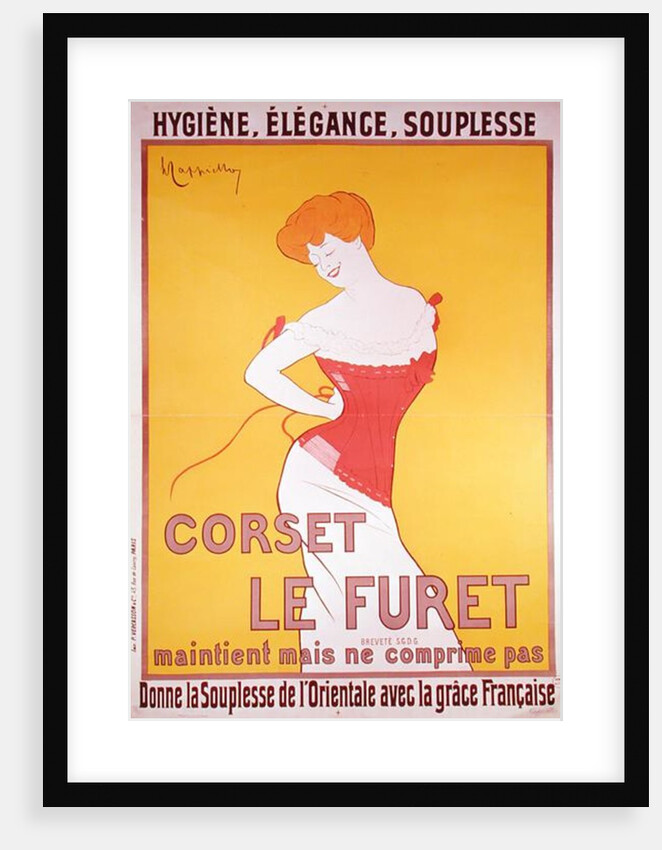Advertisement for 'Le Furet' corsets by Leonetto Cappiello