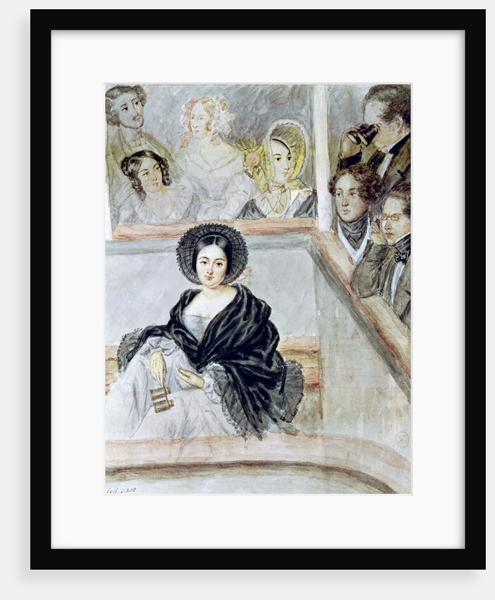 Marie Duplessis at the Theatre by Camille-Joseph-Etienne Roqueplan