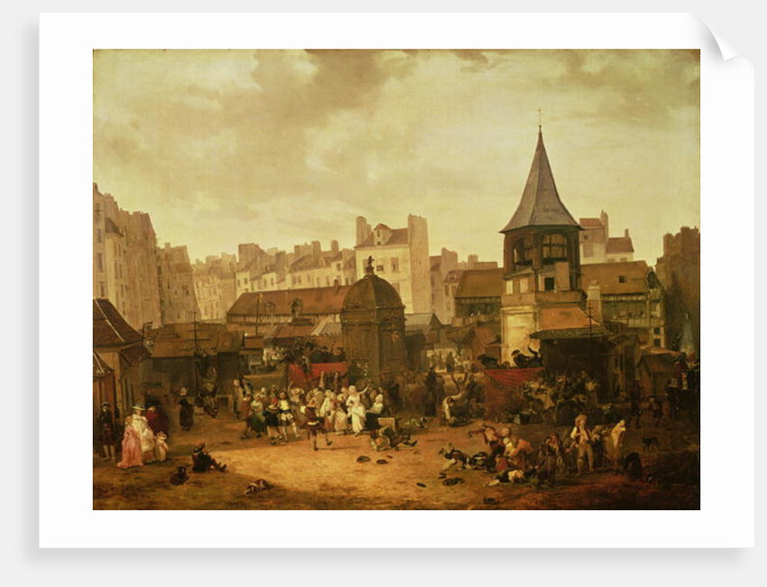 Rejoicing at Les Halles to Celebrate the Birth of Dauphin Louis of France 21st January 1781, 1783 by Philibert Louis Debucourt