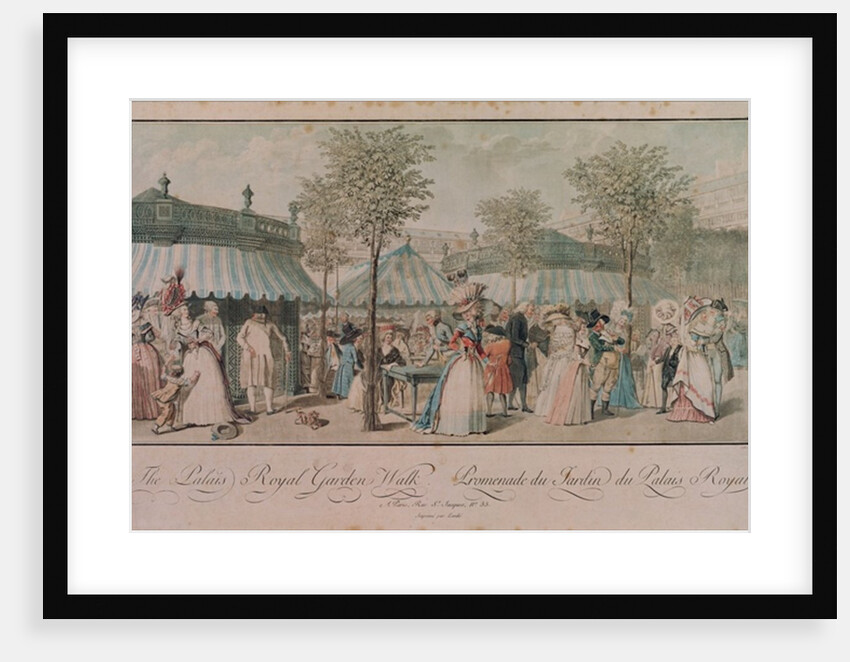 The Palais Royal Garden Walk, 1787 by Philibert-Louis Debucourt