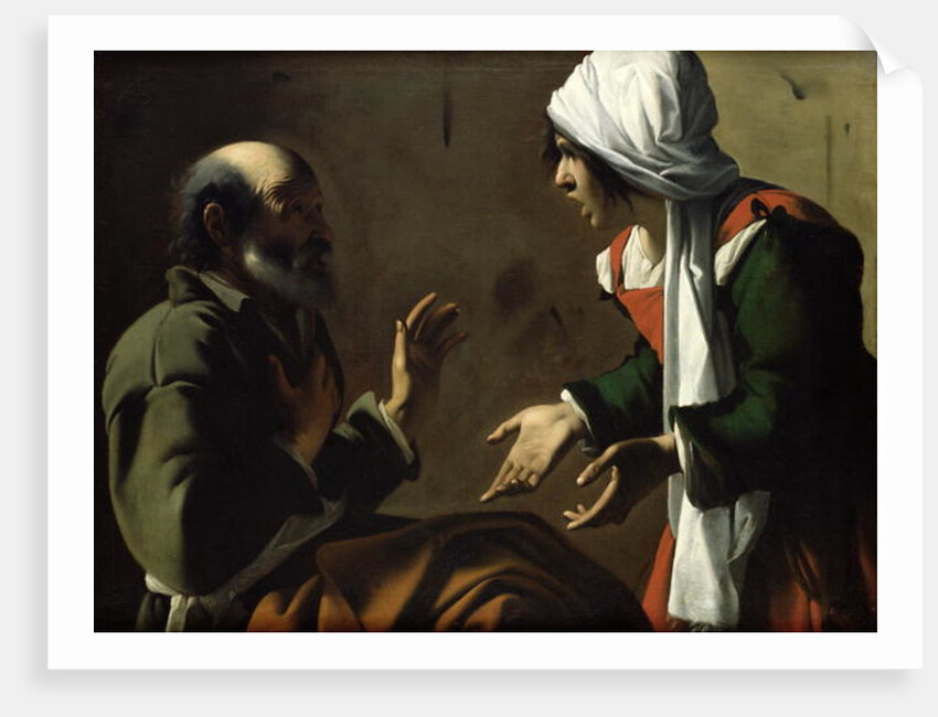 The Denial of St. Peter by Pensionante de Saraceni