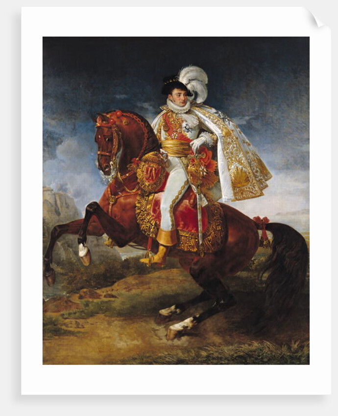 Equestrian Portrait of Jerome Bonaparte 1808 by Baron Antoine Jean Gros