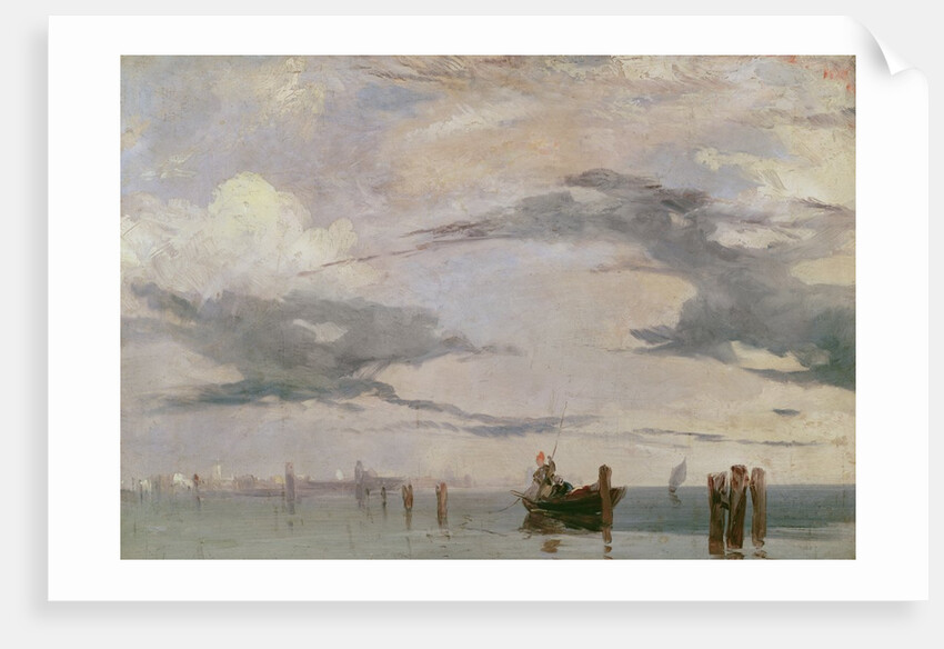 View of the Lagoon near Venice, 1826 by Richard Parkes Bonington