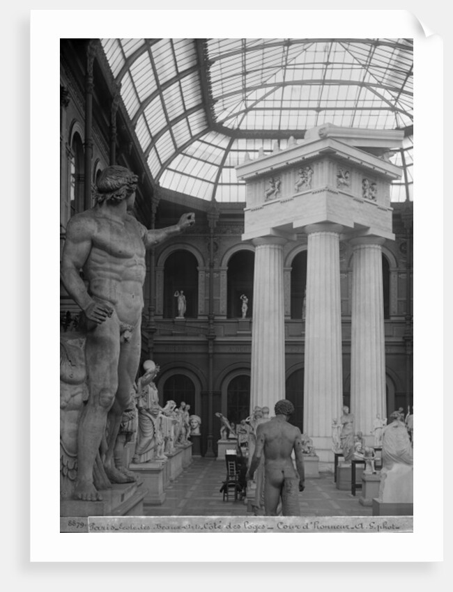 Ecole Nationale des Beaux-Arts, Palais des Etudes, the glass courtyard, c.1890-99 by Adolphe Giraudon