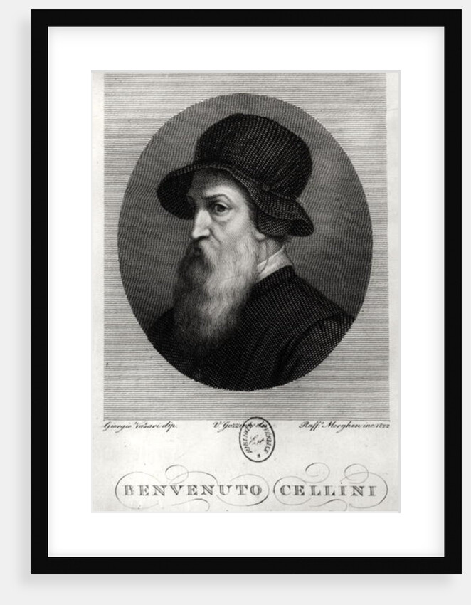 Portrait of Benvenuto Cellini by Giorgio (after) Vasari