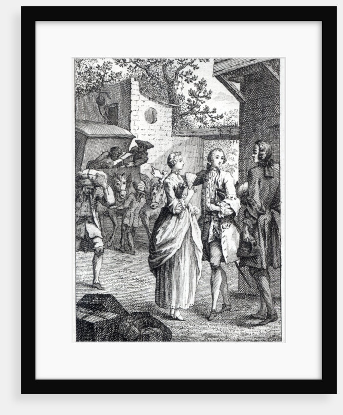 Meeting of Chevalier Des Greux and Manon by Jacques Jean Pasquier