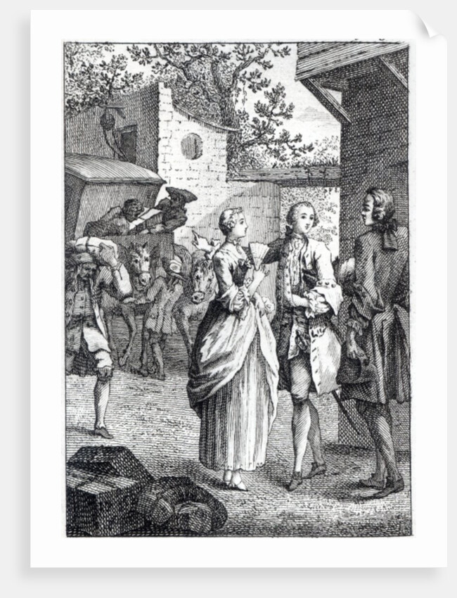 Meeting of Chevalier Des Greux and Manon by Jacques Jean Pasquier