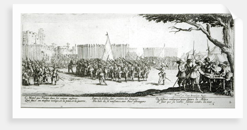 The Raising of an Army by Jacques Callot