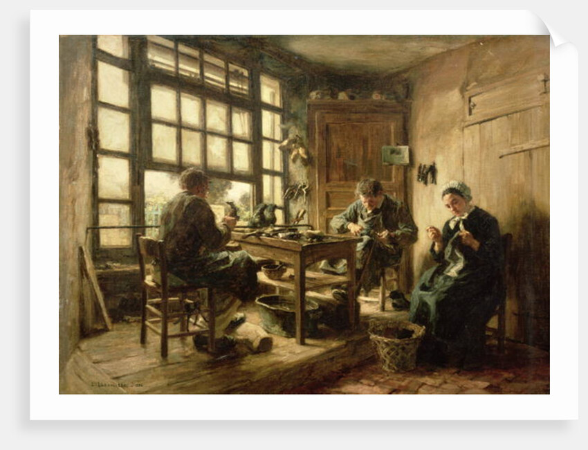 The Cobblers, 1880 by Leon Augustin Lhermitte