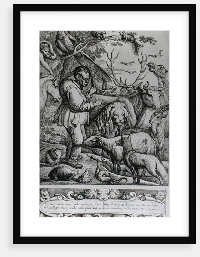 Illustration from the Introduction to Aesop's Fables, 1666 by Francis Barlow