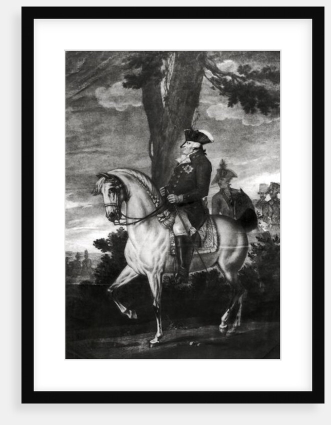 Equestrian Portrait of Frederick William II King of Prussia by Heinrich Sintzenich