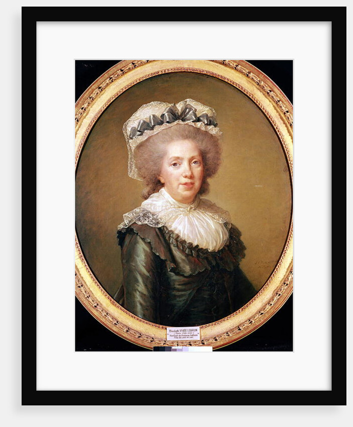 Portrait of Adelaide de France 1791 by Elisabeth Louise Vigee-Lebrun