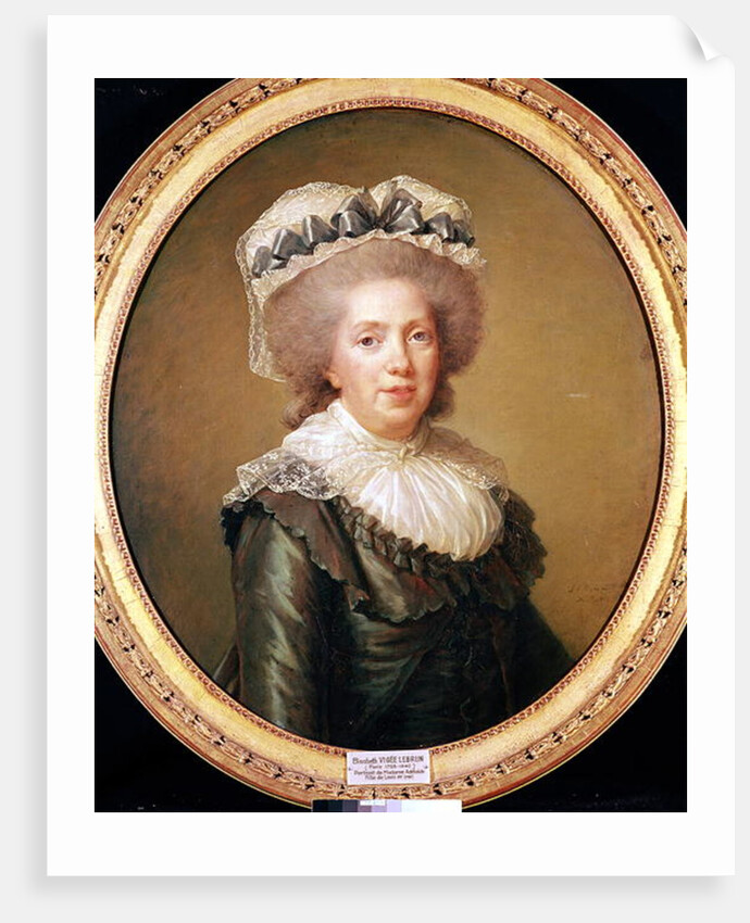 Portrait of Adelaide de France 1791 by Elisabeth Louise Vigee-Lebrun