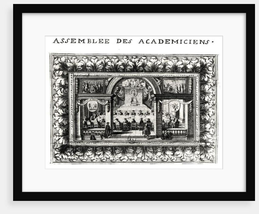 Meeting at the Academy Francaise in 1635 by French School
