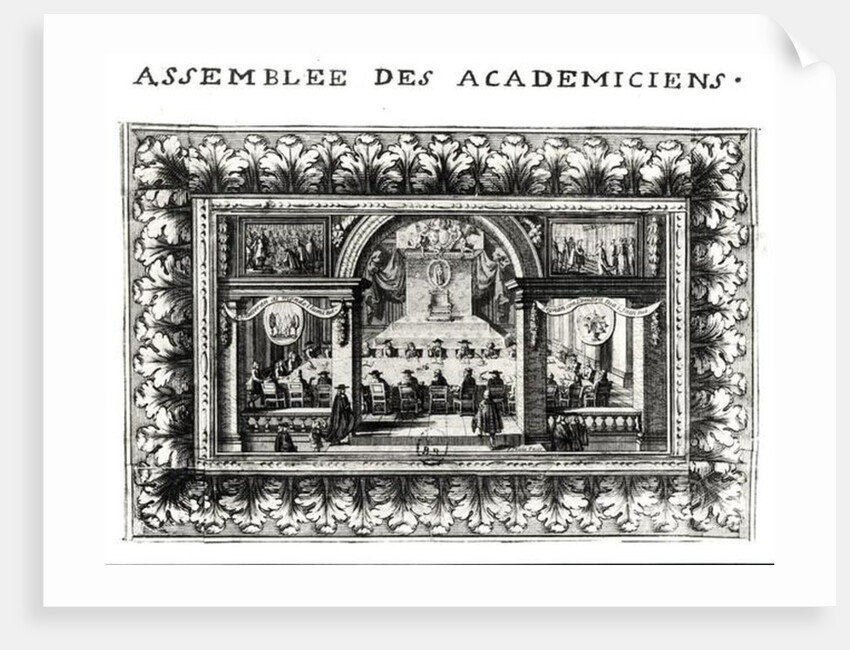 Meeting at the Academy Francaise in 1635 by French School