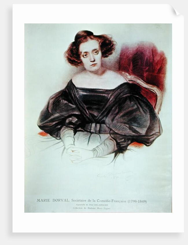 Marie Dorval in Costume, 1831 by Hippolyte Delaroche