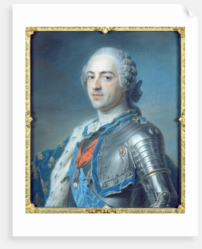 Portrait of King Louis XV 1748 by Maurice Quentin de la Tour