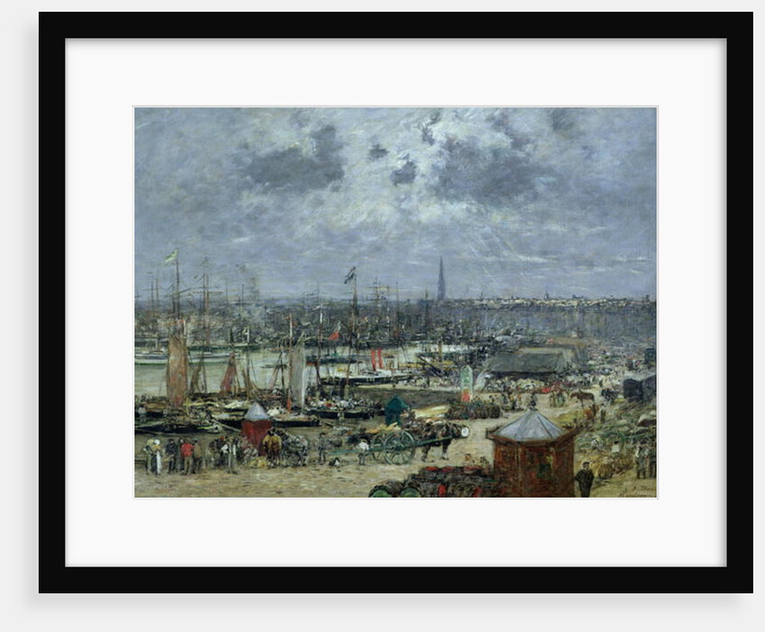 The Port of Bordeaux, 1874 by Eugene Louis Boudin