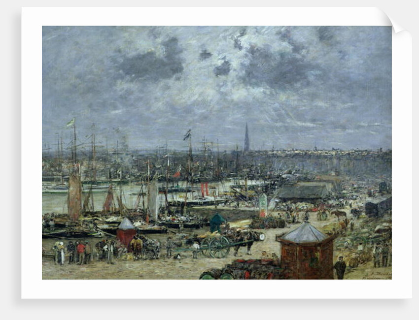 The Port of Bordeaux, 1874 by Eugene Louis Boudin