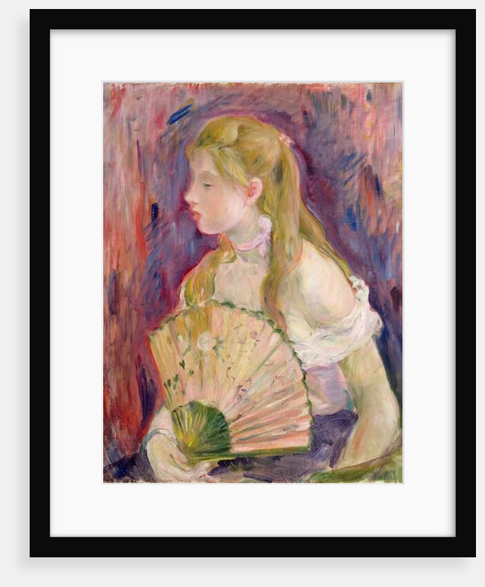 Young Girl with a Fan, 1893 by Berthe Morisot