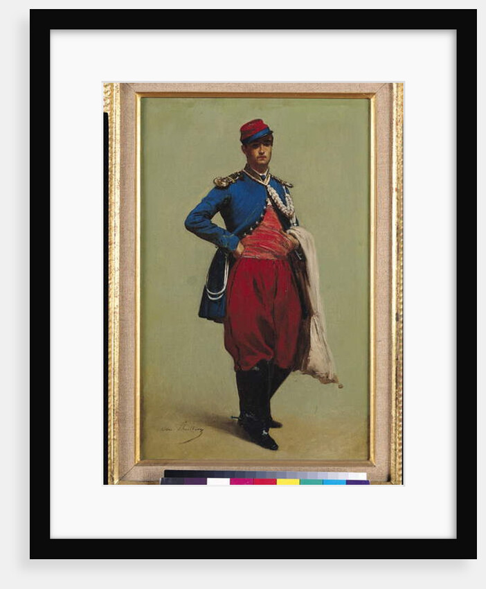 Portrait of Claude Monet in Uniform, 1861 by Charles Marie Lhuillier