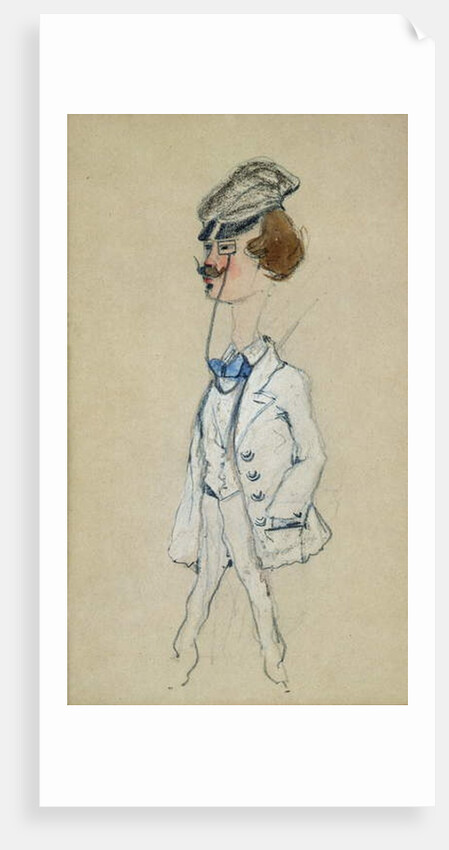 Young Man with a Monocle, 1857 by Claude Monet