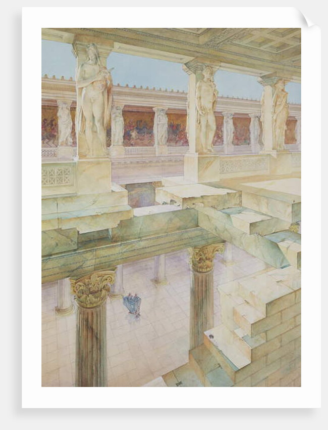 Study of a Roman Temple by Georges Paul Chedanne