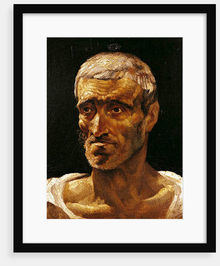 Head of a Shipwrecked Man, study for the Raft of Medusa, 1817-19 by Theodore Gericault
