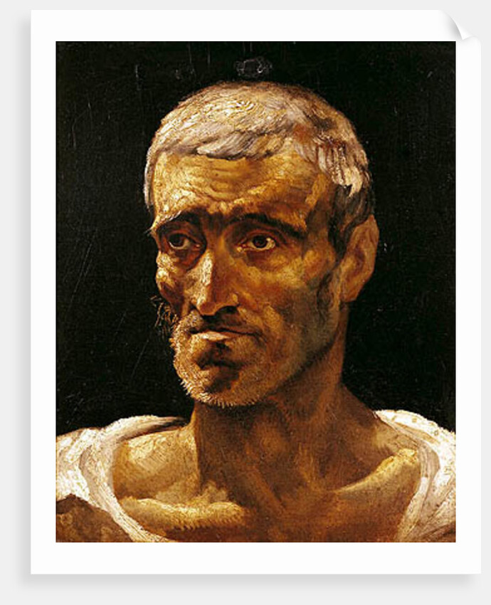 Head of a Shipwrecked Man, study for the Raft of Medusa, 1817-19 by Theodore Gericault