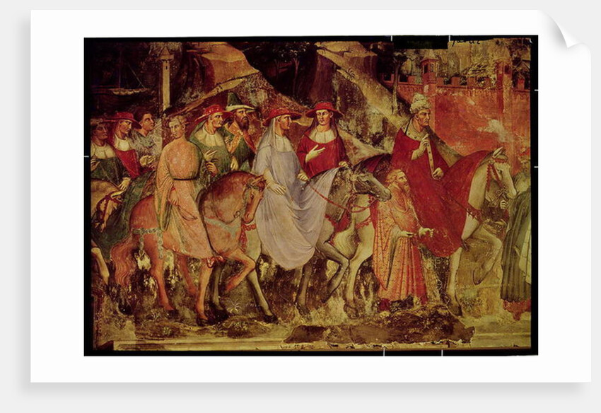 The History of Pope Alexander III: The Entrance of the Pope and Emperor Frederick Barbarossa into Rome, 1407 by Aretino Luca Spinello or Spinelli