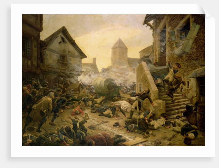 Combat at Cholet, or The Suicide of General Moulin in 1794, 1900 by Jules Benoit-Levy