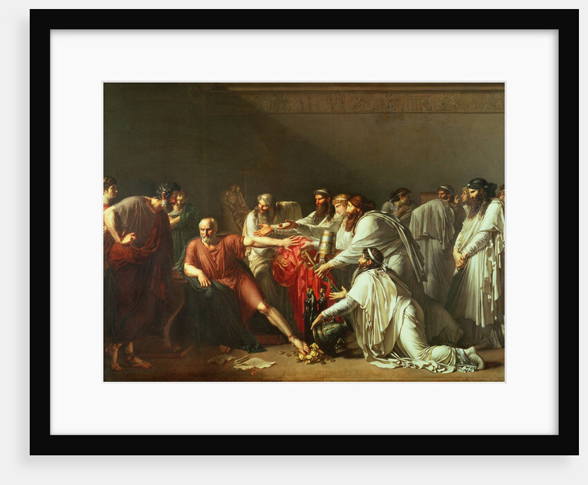 Hippocrates Refusing the Gifts of Artaxerxes I 1792 by Anne Louis Girodet de Roucy-Trioson