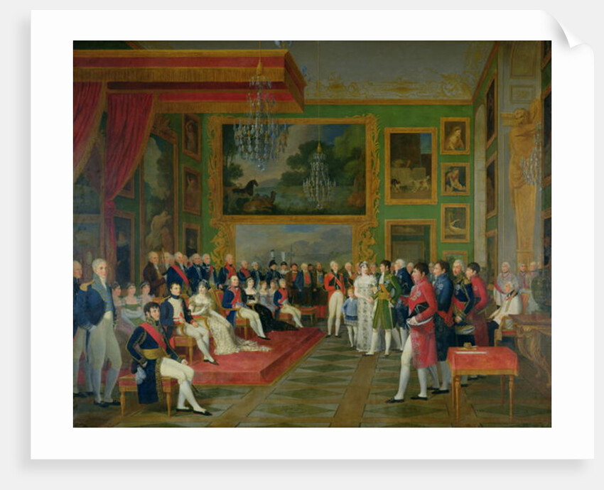 The Marriage of Eugene de Beauharnais to Amalie Auguste of Bavaria in Munich, 13th January 1806, 1808 by Francois Guillaume Menageot