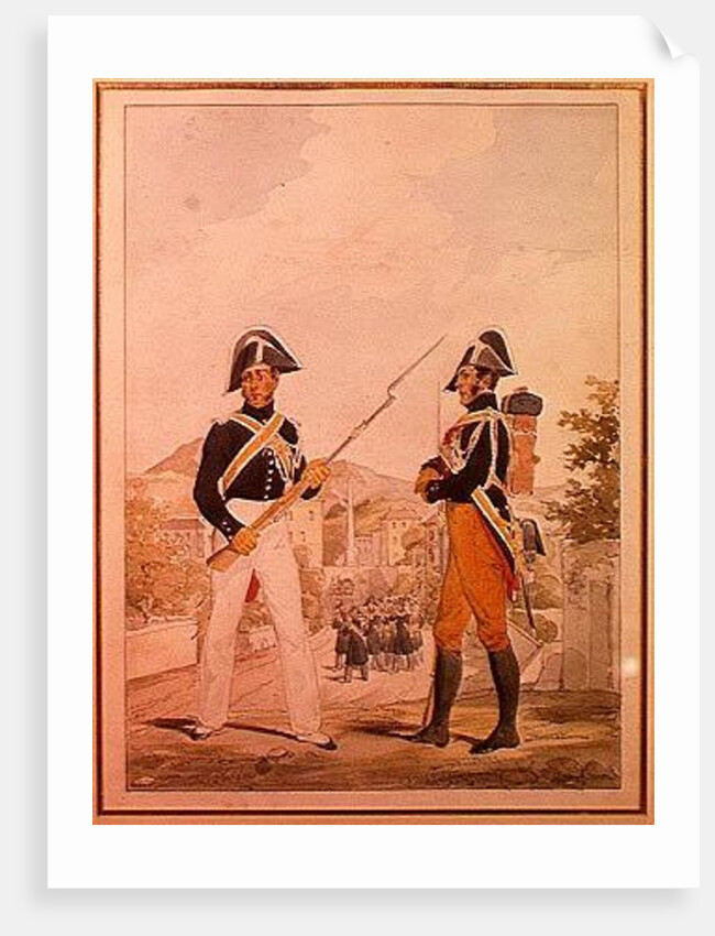 Police Officers of the Garde des Consuls in Uniform by Karl Loeillot-Hartwig