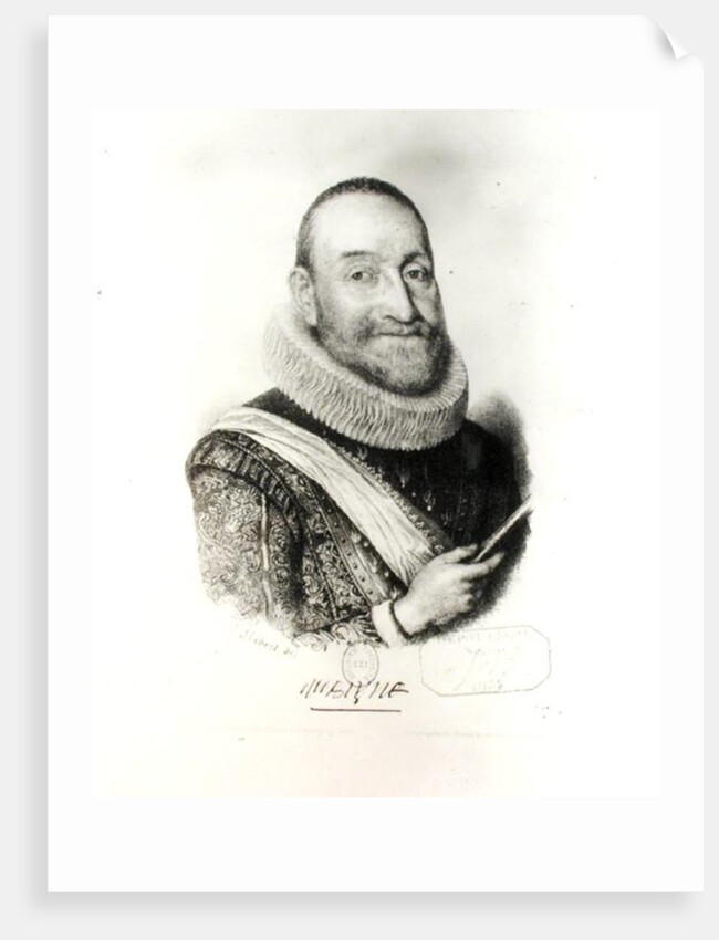 Portrait of Theodore Agrippa d'Aubigne by J. Hebert