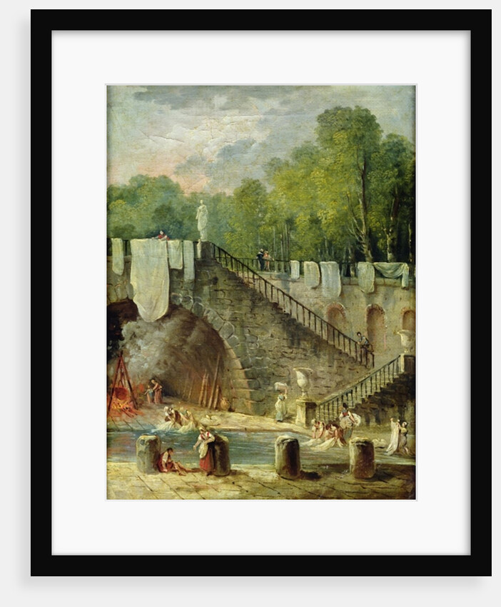 The Washerwomen by Hubert Robert