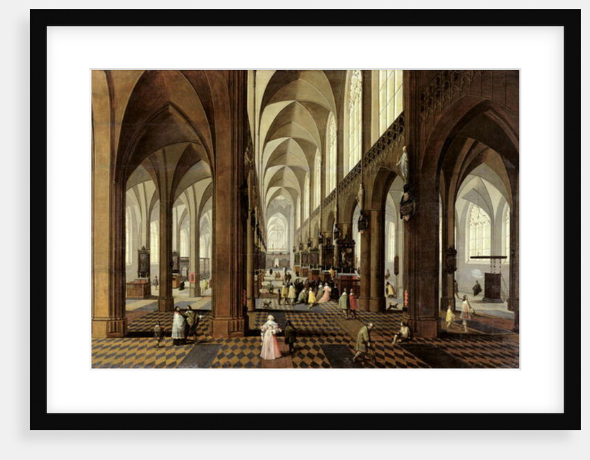 Interior of Antwerp Cathedral, c.1650 by Pieter the Younger Neeffs