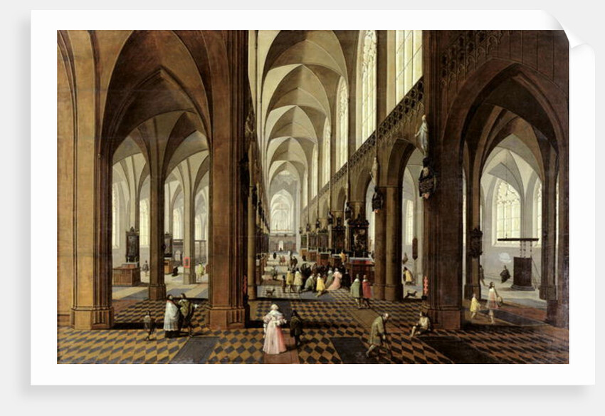 Interior of Antwerp Cathedral, c.1650 by Pieter the Younger Neeffs