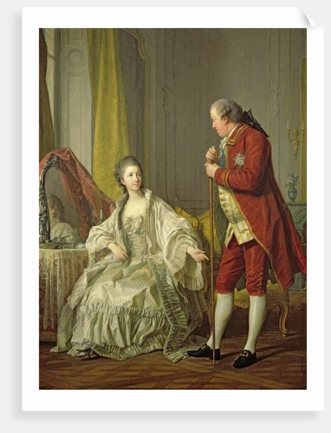 Portrait of the Marquis de Marigny and his Wife, Marie-Francoise Constance Julie Filleul, 1769 by Louis Michel van Loo