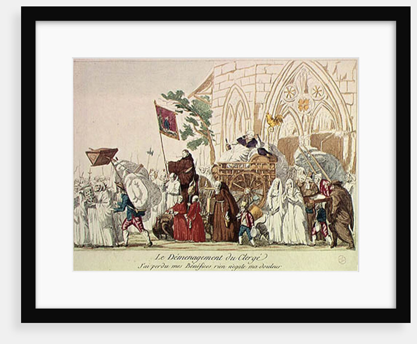 Clergy Leaving the Church after the Sale of Church Property by French School