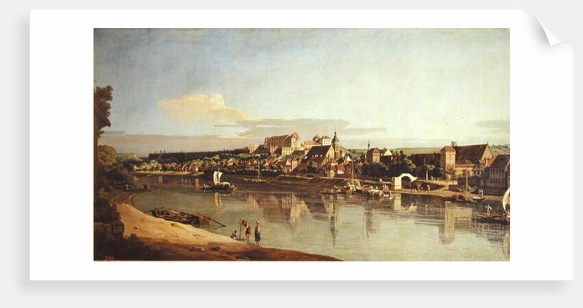 View of Pirna from the right bank of the Elbe, c.1753 by Bernardo Bellotto