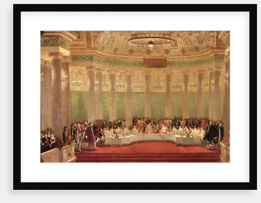 The Banquet for the Marriage of Napoleon Bonaparte and Marie-Louise de Habsbourg-Lorraine 1810 by Alexandre Dufay