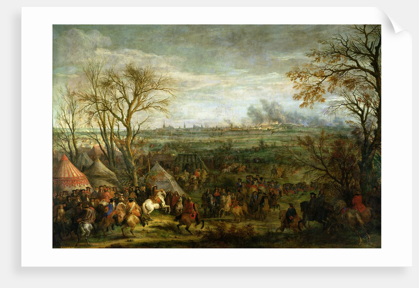 The Taking of Cambrai in 1677 by Louis XIV, late 17th century by Adam Frans van der Meulen