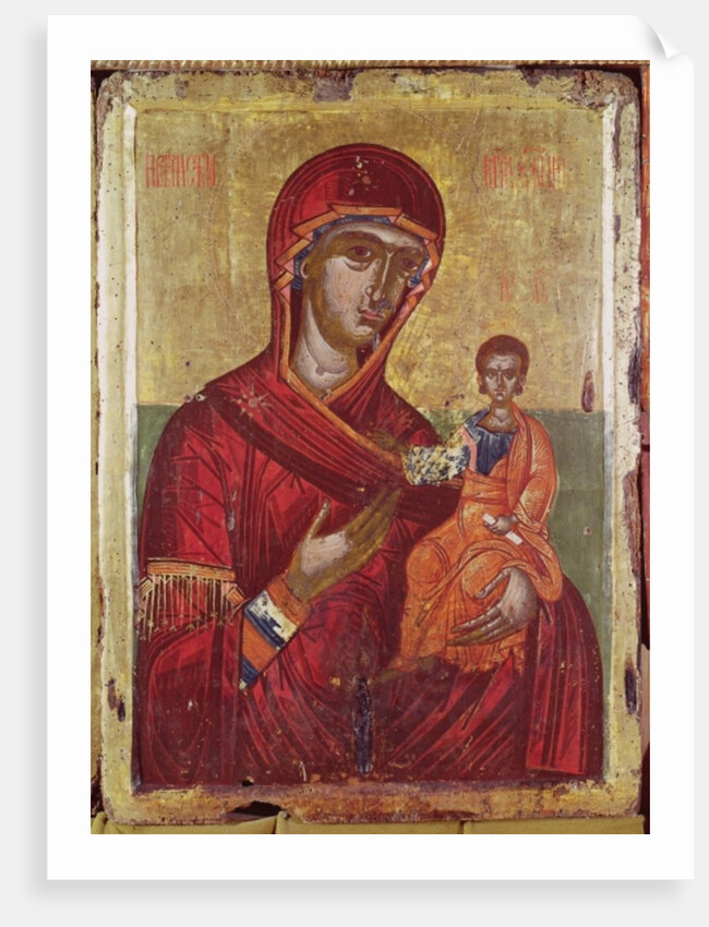 Iconostasis of Podvrh, Montenegro, Virgin and Child, 1665 by School Montenegran